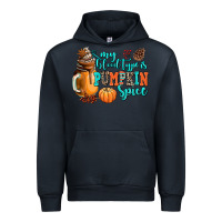 Navy my blood type is pumpkin spice Urban Hoodie - AdoDesignShop