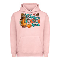 Pigment Salmon my blood type is pumpkin spice Urban Hoodie - AdoDesignShop