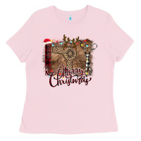 Bubblegum Pink Merry Christmas Hairdresser Ladies Tee - Bettercallsaul