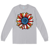 Moon Dust Patriotic Sunflower Long Sleeve Tee - Jasminsmagicworld