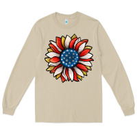 Mushroom Patriotic Sunflower Long Sleeve Tee - Jasminsmagicworld