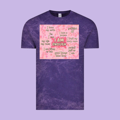 I Am Enough With Glitter Vintage Tee Designed By Tumblerdesignbyshophia