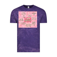 Cloud Purple i am enough with glitter Vintage Tee - TumblerDesignByShophia