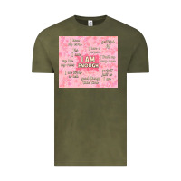 Vintage Olive i am enough with glitter Vintage Tee - TumblerDesignByShophia