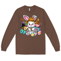 Chestnut Easter Day Camper  Happy Easter Day Long Sleeve Tee - CowGirlArtShop