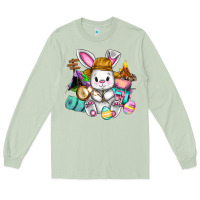 Matcha Easter Day Camper  Happy Easter Day Long Sleeve Tee - CowGirlArtShop