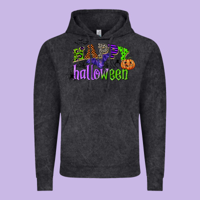 Happy Halloween Vintage Hoodie Designed By Cowgirlartshop