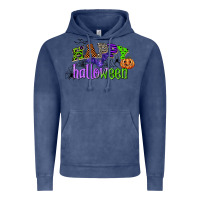 Vintage Denim happy halloween Vintage Hoodie - CowGirlArtShop