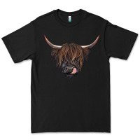 Black black highland cow Premium Tee - RanaPortraitStore