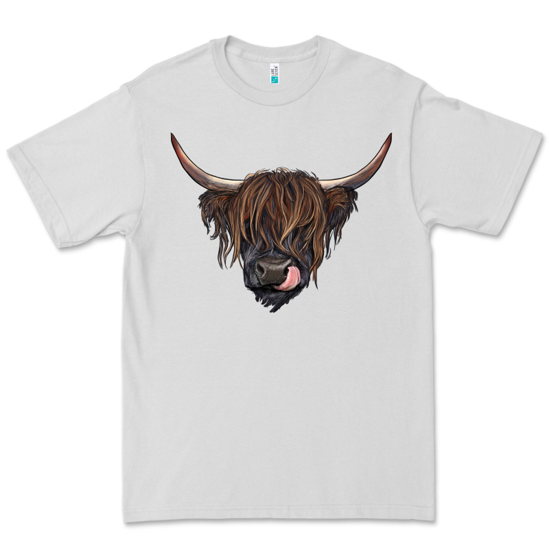 Black Highland Cow Premium Tee by RanaPortraitStore | Teevron