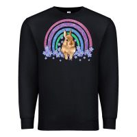 Black bunny rainbow Premium Sweatshirt - Artiststas