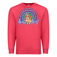 Cardinal bunny rainbow Premium Sweatshirt - Artiststas