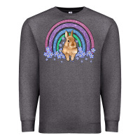 Charcoal Heather bunny rainbow Premium Sweatshirt - Artiststas
