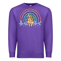 Purple bunny rainbow Premium Sweatshirt - Artiststas