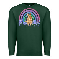 Sports Green bunny rainbow Premium Sweatshirt - Artiststas
