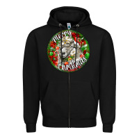 Black christmas lincoln sheep Zipper Hoodie - LillyAllenDesigns