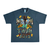 Midnight Navy mom of twin boys mother's day Urban Heavy Tee - CowGirlArtShop
