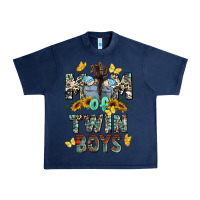 Navy mom of twin boys mother's day Urban Heavy Tee - CowGirlArtShop