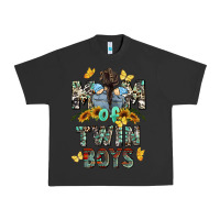 Pigment Black mom of twin boys mother's day Urban Heavy Tee - CowGirlArtShop