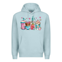 Blue Mist easter longhaired cow coffee cups Premium Hoodie - Jasminsmagicworld
