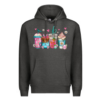 Charcoal Heather easter longhaired cow coffee cups Premium Hoodie - Jasminsmagicworld