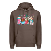 Coffee easter longhaired cow coffee cups Premium Hoodie - Jasminsmagicworld