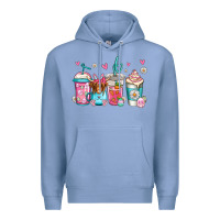 Colony Blue easter longhaired cow coffee cups Premium Hoodie - Jasminsmagicworld
