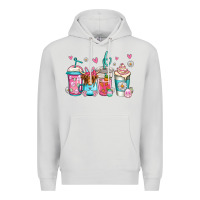 Dove Grey easter longhaired cow coffee cups Premium Hoodie - Jasminsmagicworld