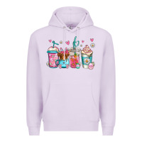 Lilac easter longhaired cow coffee cups Premium Hoodie - Jasminsmagicworld