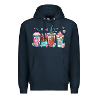 Navy easter longhaired cow coffee cups Premium Hoodie - Jasminsmagicworld