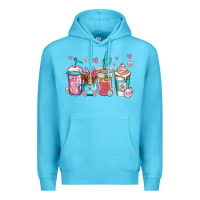 Ocean Blue easter longhaired cow coffee cups Premium Hoodie - Jasminsmagicworld