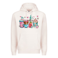 Pale Pink easter longhaired cow coffee cups Premium Hoodie - Jasminsmagicworld