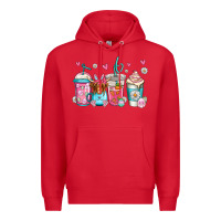Red easter longhaired cow coffee cups Premium Hoodie - Jasminsmagicworld