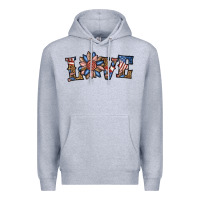 Heather Grey love american sunflower Premium Hoodie - BundleAndBundleShop