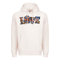Pale Pink love american sunflower Premium Hoodie - BundleAndBundleShop