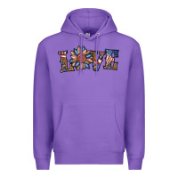 Purple love american sunflower Premium Hoodie - BundleAndBundleShop