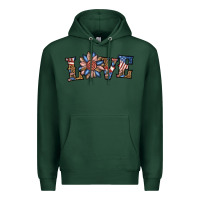 Sports Green love american sunflower Premium Hoodie - BundleAndBundleShop
