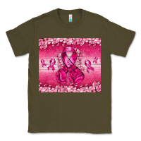 Army Green Breast Cancer with boxing gloves Classic Tee - NancyCooperArtShop