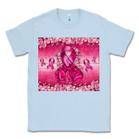 Dusty Blue Breast Cancer with boxing gloves Classic Tee - NancyCooperArtShop