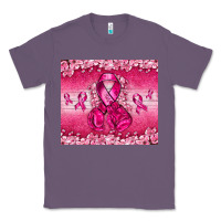 Lavender Breast Cancer with boxing gloves Classic Tee - NancyCooperArtShop