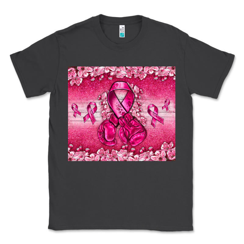 Breast Cancer With Boxing Gloves Classic Tee by NancyCooperArtShop | Teevron