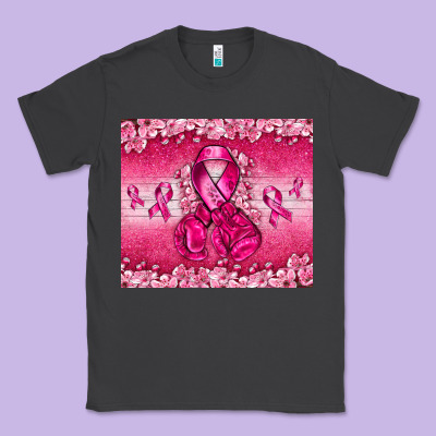 Breast Cancer With Boxing Gloves Classic Tee Designed By Nancycooperartshop