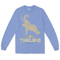 Colony Blue Thai Flag Vacation Bangkok Travel Thailand Long Sleeve Tee - minhPixels