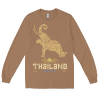 Toasted Coconut Thai Flag Vacation Bangkok Travel Thailand Long Sleeve Tee - minhPixels