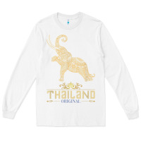 White Thai Flag Vacation Bangkok Travel Thailand Long Sleeve Tee - minhPixels