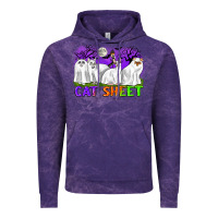Cloud Purple cat sheet ghost cats halloween Vintage Hoodie - CowGirlArtShop