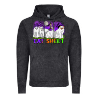 Vintage Black cat sheet ghost cats halloween Vintage Hoodie - CowGirlArtShop