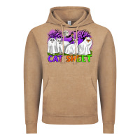 Vintage Coffee cat sheet ghost cats halloween Vintage Hoodie - CowGirlArtShop