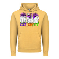 Vintage Mustard cat sheet ghost cats halloween Vintage Hoodie - CowGirlArtShop