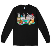 Black Easter Hippopotamus coffee cups Easter Day Long Sleeve Tee - CowGirlArtShop